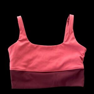 IVL Women’s size 4 Colorblock Square Neck Sports Bra Top Workout Activewear